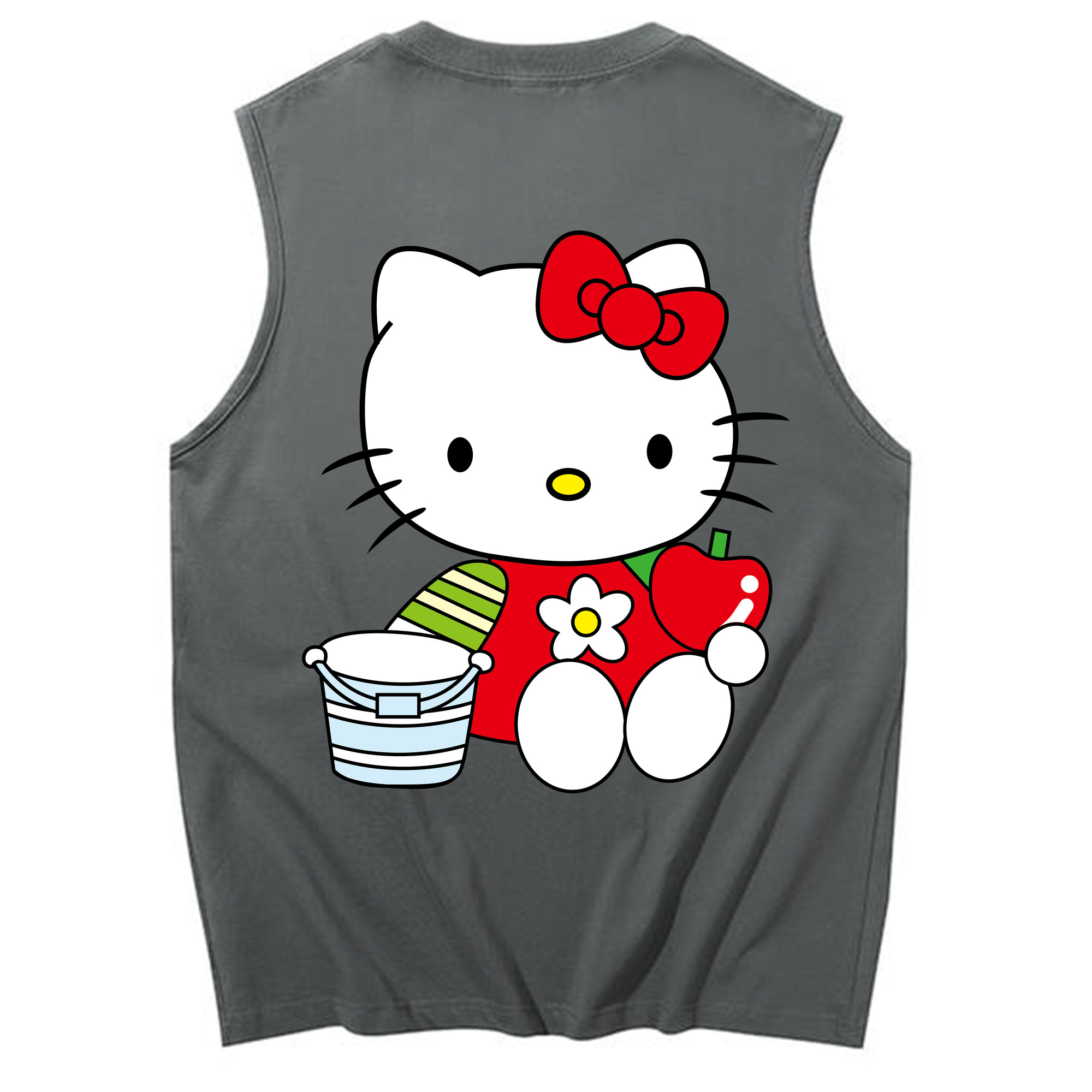 （画像用） Hello Kitty ハローキティ コットン100％タンクトップ（背面プリント）
